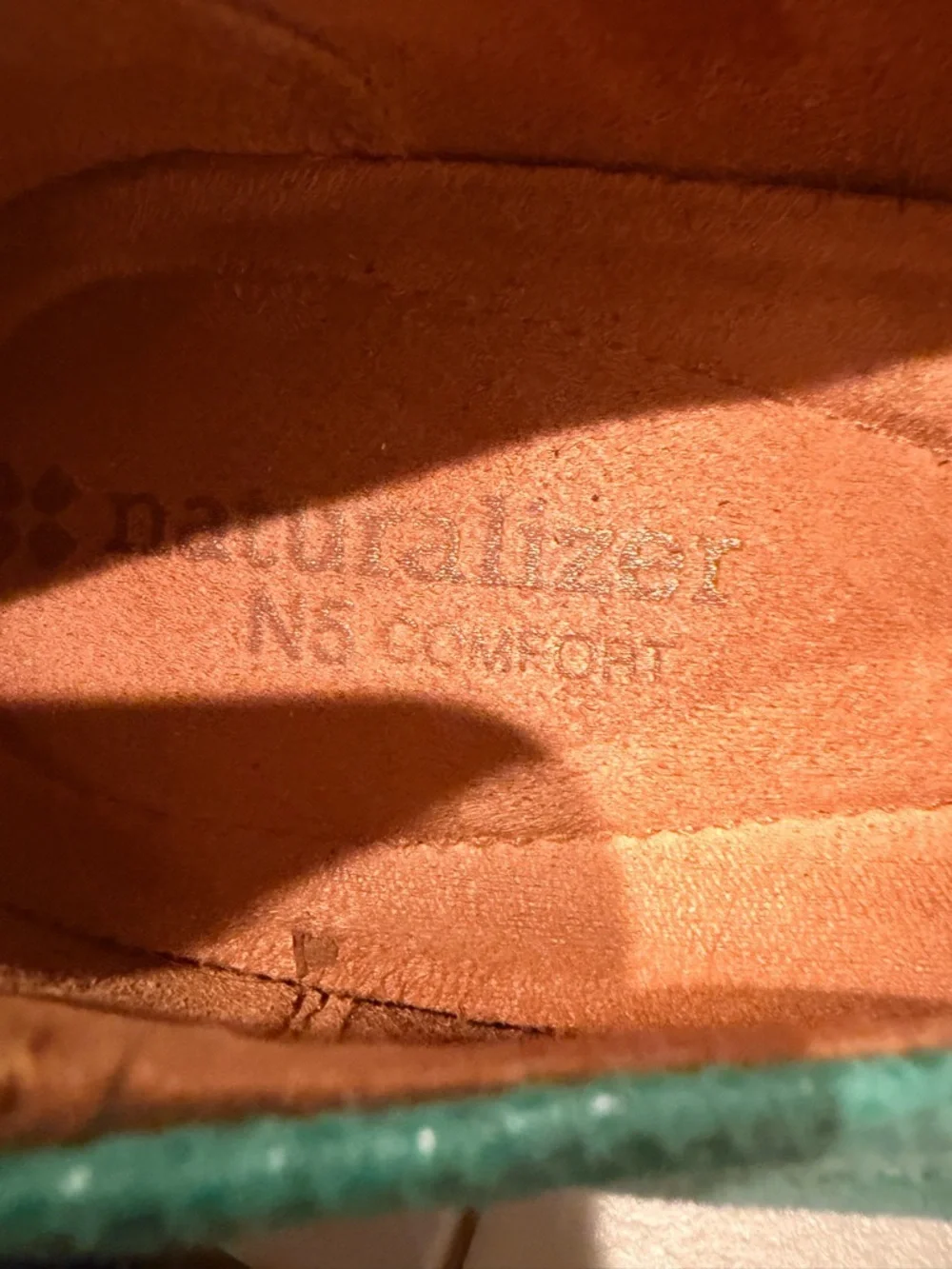Naturalizer Mint Green Women's Leather Loafers Classic Slip-On Size 9.5